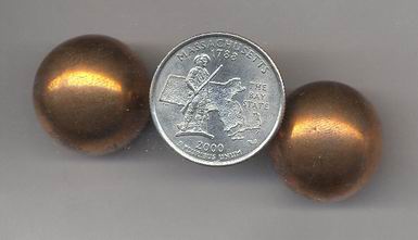 12 VINTAGE GENUINE COPPER ASSORTED 18mm. & 22mm. ROUND BALLS - Click Image to Close