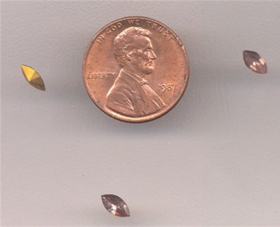 50 VINTAGE GLASS LIGHT AMETHYST 6X3MM NAVETTE JEWELS