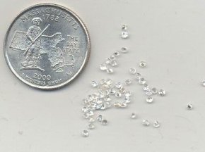 12 VINTAGE SYNTHETIC WHITE SAPPHIRE 5ss RHINESTONES
