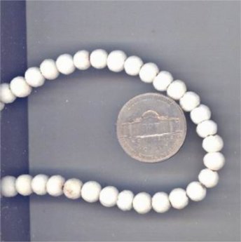 70 VINTAGE IVORY GENUINE CORAL 6mm. ROUND BEADS