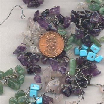 50 GRAMS VINTAGE GENUINE ASST. 5-10mm CHIP CLUSTERS