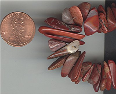 24 VINTAGE GENUINE JASPER ASST SIZE NUGGET BEADS