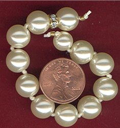 1 AUSTRIAN PEARL RHINESTONE 5" SECTION