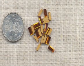 36 VINTAGE AUSTRIAN MADEIRA 7X3mm BAGUETTE GEMS