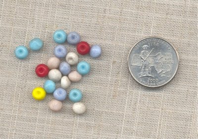 (image for) 36 VINTAGE GLASS INDENTED ASST 6mm RHINESTONE