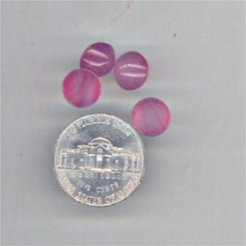 (image for) 24 VINTAGE ROSE MARBLE 9mm GLASS CABOCHONS
