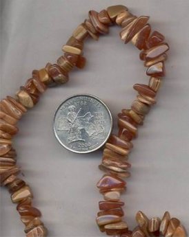 50 VINTAGE GENUINE AGATE STRIPED BROWN NUGGET BEADS