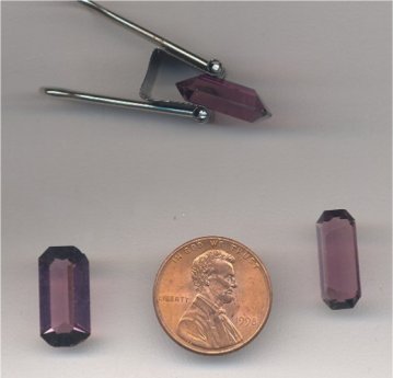11 VINTAGE AUSTRIAN AMETHYST 16X8mm. OCTAGON GEMS
