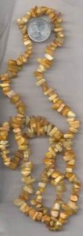 50 VINTAGE GENUINE YELLOW AGATE 10mm. NUGGET BEADS