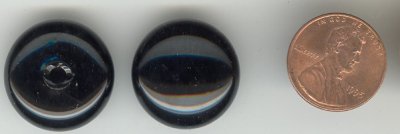(image for) 12 VINTAGE GLASS JAPAN HAND BLOWN CABOCHONS