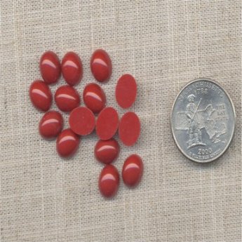 50 VINTAGE CORNELLIAN 10X8mm OVAL CABOCHONS