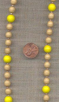 (image for) 300 VINTAGE WEST GERMAN GLASS TAN YELLOW BRONZE ROUND BEADS