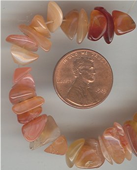50 VINTAGE ASSORTED GENUINE CORNELLIAN CHIP BEADS