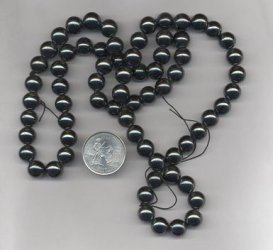 24 VINTAGE GENUINE HEMATITE 10mm. ROUND BEADS