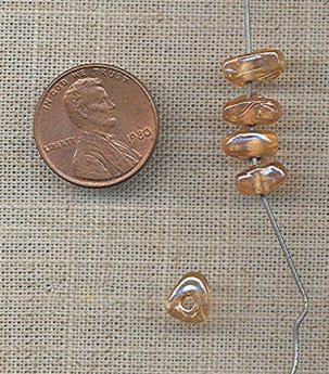 200 VINTAGE GLASS 8mm. CELYON AB CHIP BEADS