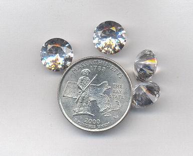 1 VINTAGE AUSTRIAN CRYSTAL 10.8mm ROUND SPINEL - Click Image to Close